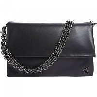 [해외]캘빈클라인 JEANS Micro Mono Ew Flap25 Pu 손가방 140907963 Black / Shiny Gunmetal