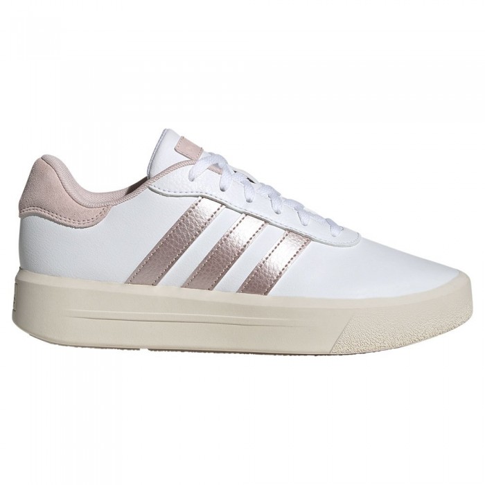 [해외]아디다스 Court Platform 운동화 141114641 Ftwr White / Sandy Pink Met / Sandy Pink