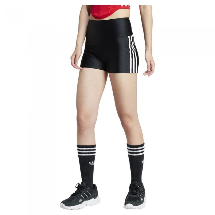 [해외]아디다스 ORIGINALS 3 Stripes short leggings 141126082 Black / Black