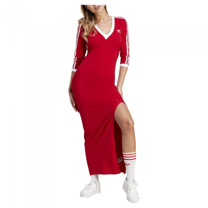 [해외]아디다스 ORIGINALS Adicolor Classics 3 Stripes Maxi 드레스 141129652 Better Scarlet