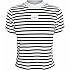 [해외]캘빈클라인 JEANS Label Rib Baby 반팔 티셔츠 140907942 Ck Black / Bright White Striped