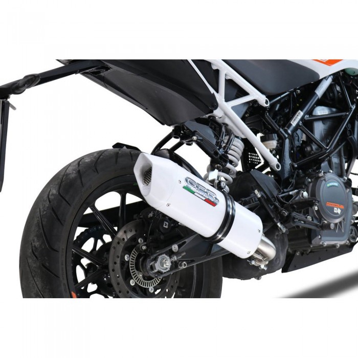 [해외]GPR EXHAUST SYSTEMS Albus EVO4 KTM Duke 390 2021-2023 E5 Oval 인증된 슬립온 머플러 9141251666 White glossy / White glossy