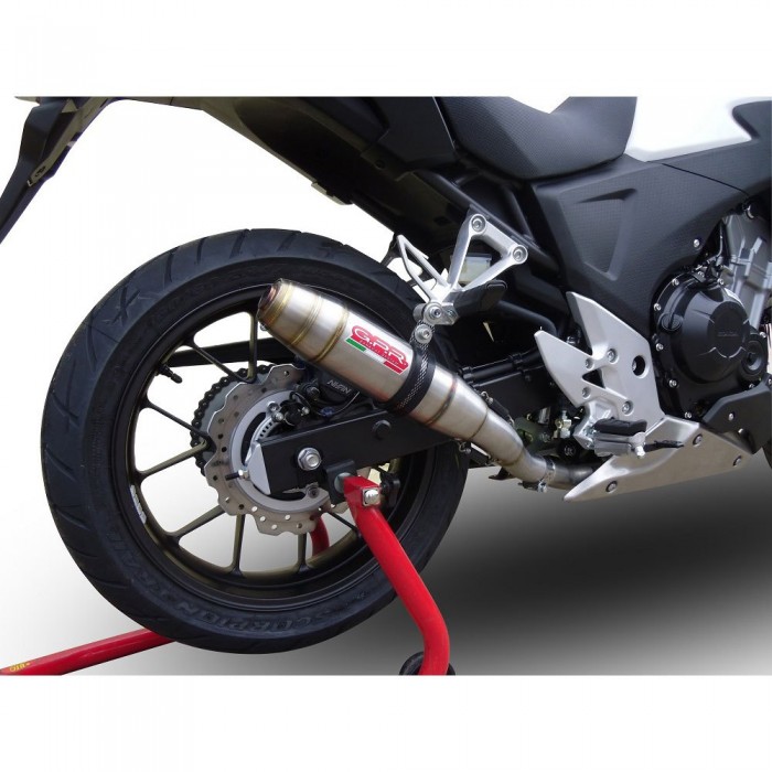 [해외]GPR EXHAUST SYSTEMS Deeptone Inox Honda CB400 X 2013-2015 라운드 인증된 슬립온 머플러 9141251693 Brushed Stainless steel / Brushed Stainless steel