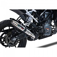 [해외]GPR EXHAUST SYSTEMS Deeptone Inox KTM Duke 125 2021-2023 E5 라운드 인증된 슬립온 머플러 9141251713 Brushed Stainless steel / Brushed Stainless steel