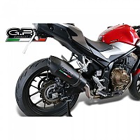 [해외]GPR EXHAUST SYSTEMS GP EVO4 Black Titanium Honda CB400 X 2016-2018 E4 Conical 인증된 슬립온 머플러 9141251860 Titanium Matte Black / Matte Black