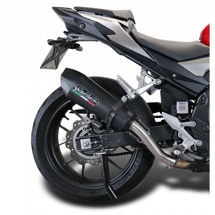 [해외]GPR EXHAUST SYSTEMS GP EVO4 Black Titanium Honda CB500 X 2019-2024 E5 Conical 인증된 슬립온 머플러 9141251864 Titanium Matte Black / Matte Black