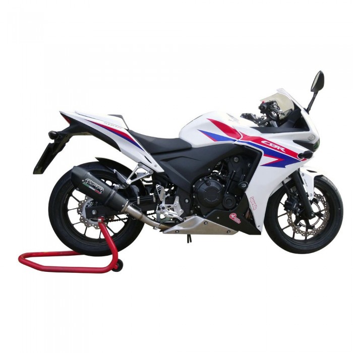 [해외]GPR EXHAUST SYSTEMS GP EVO4 Black Titanium Honda CBR500 R 2023-2024 E5 Conical 인증된 슬립온 머플러 9141251865 Titanium Matte Black / Matte Black