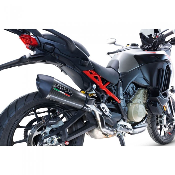 [해외]GPR EXHAUST SYSTEMS GP EVO4 Poppy Ducati Multistrada V4/S 2022-2024 Conical 인증된 슬립온 머플러 9141251870 Carbon look / Matte Black