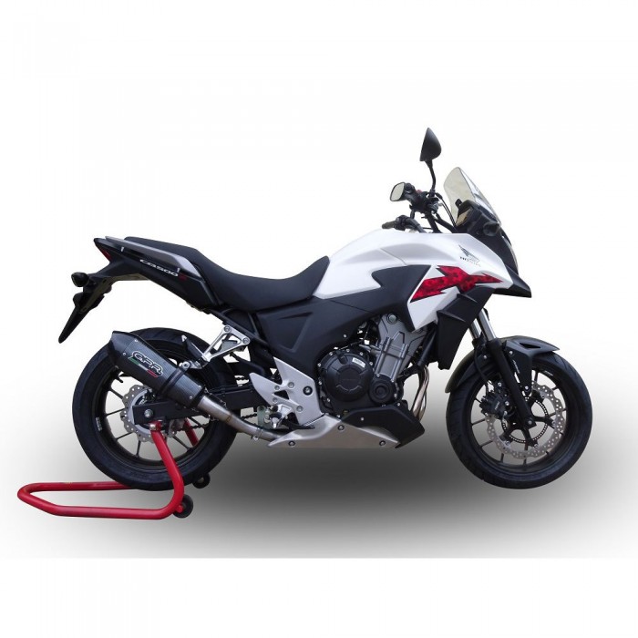 [해외]GPR EXHAUST SYSTEMS GP EVO4 Poppy Honda CB400 X 2019-2024 E5 Conical 인증된 슬립온 머플러 9141251873 Carbon look / Matte Black