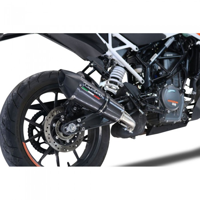 [해외]GPR EXHAUST SYSTEMS GP EVO4 Poppy KTM Duke 125 2021-2023 E5 Conical 인증된 슬립온 머플러 9141251883 Carbon look / Matte Black