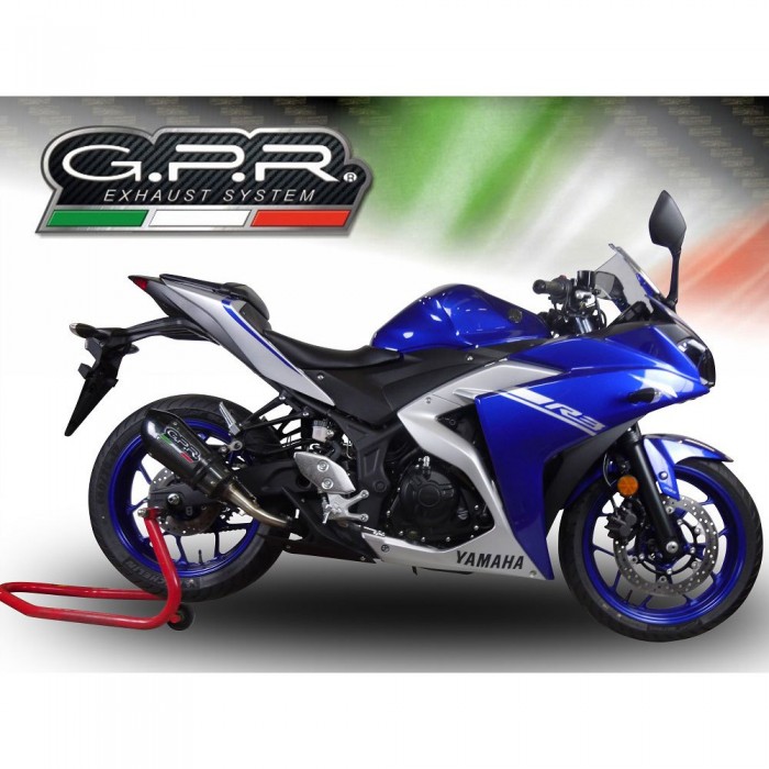 [해외]GPR EXHAUST SYSTEMS GP EVO4 Poppy Yamaha MT-25 250 2018-2020 E4 Conical 인증된 슬립온 머플러 9141251892 Carbon look / Matte Black