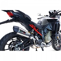 [해외]GPR EXHAUST SYSTEMS GP EVO4 Titanium Ducati Multistrada V4/S 2022-2024 Conical 인증된 슬립온 머플러 9141251899 Brushed Titanium / Matte Black