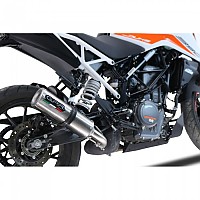 [해외]GPR EXHAUST SYSTEMS M3 Inox KTM Duke 125 2021-2023 E5 라운드 인증된 슬립온 머플러 9141252011 Brushed Stainless steel / Brushed Stainless steel