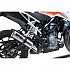 [해외]GPR EXHAUST SYSTEMS M3 Inox KTM Duke 125 2021-2023 E5 라운드 인증된 슬립온 머플러 9141252011 Brushed Stainless steel / Brushed Stainless steel