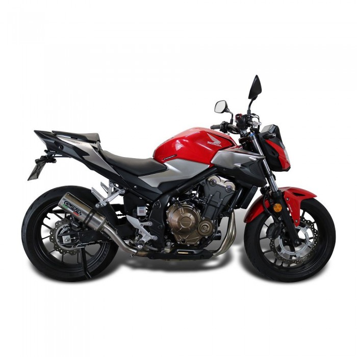 [해외]GPR EXHAUST SYSTEMS M3 Titanium 내추럴 Honda CB400 F 2013-2015 라운드 인증된 슬립온 머플러 9141252078 Brushed Titanium / Brushed Stainless steel