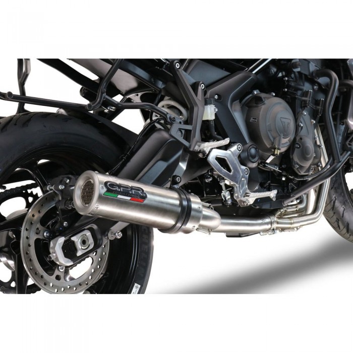 [해외]GPR EXHAUST SYSTEMS M3 Titanium 내추럴 Triumph Tiger Sport 660 2022-2024 E5 라운드 전체 배기 시스템 형식 승인 9141252083 Brushed Titanium / Brushed Stainless steel