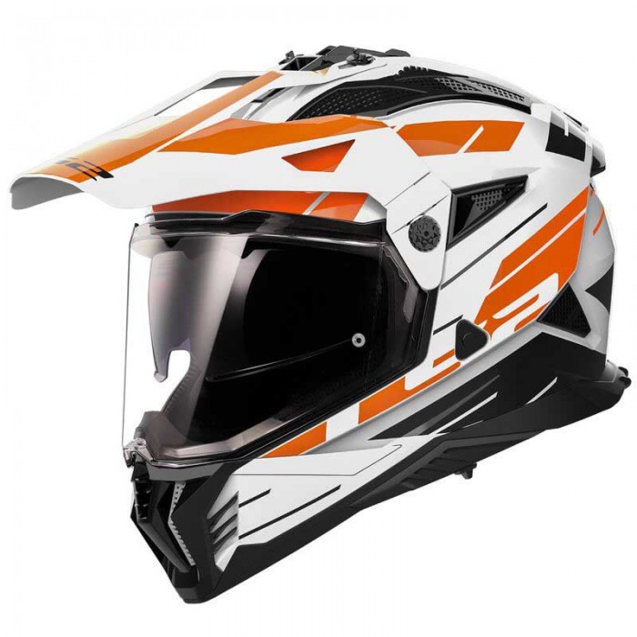 [해외]LS2 MX702 Pionner II Namib 풀페이스 헬멧 9140764399 White / Orange