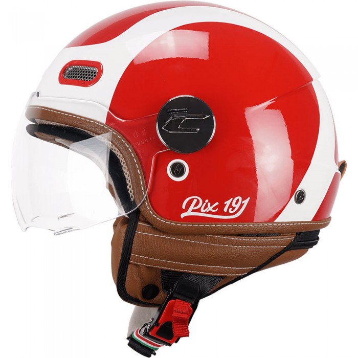 [해외]CGM 191G PIX Sprint 숏 Screen 오픈 페이스 헬멧 9140616898 Red / White