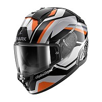 [해외]샤크 Ridill 2 Apex 풀페이스 헬멧 9140941872 Silver / Black / Orange