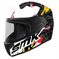 [해외]SMK Bionic Splash 풀페이스 헬멧 9141187561 White / Black / Red