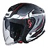 [해외]SMK GTJ Escape 오픈 페이스 헬멧 9141187565 Grey / White / Red