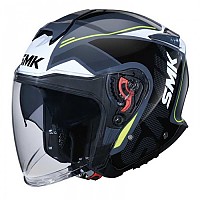 [해외]SMK GTJ Tourer 오픈 페이스 헬멧 9141187586 Grey / White / Yellow