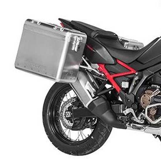 [해외]투라텍 ZEGA Mundo 38/45L Steel Black Rack Honda CRF1100L Africa Twin 2021 사이드 케이스 세트 9141190386 Silver / Silver