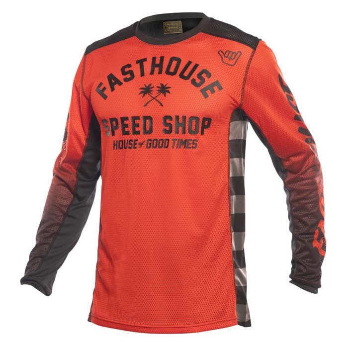 [해외]FASTHOUSE Grindhouse asher 긴팔 티셔츠 9141270754 Infrared / Black