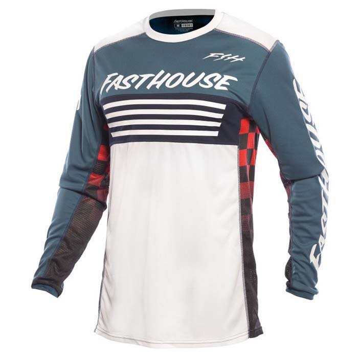 [해외]FASTHOUSE Grindhouse omega 긴팔 티셔츠 9141270761 Indigo / White