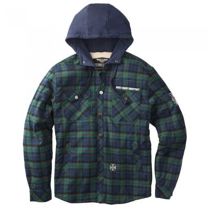 [해외]WEST COAST CHOPPERS Sherpa Lined Flannel 자켓 9139488804 Black / Grey