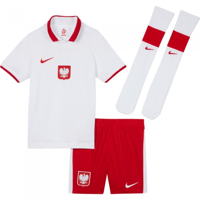 [해외]나이키 집 Poland Breathe 20/21 후진 세트 3137959431 White / Sport Red / Sport Red