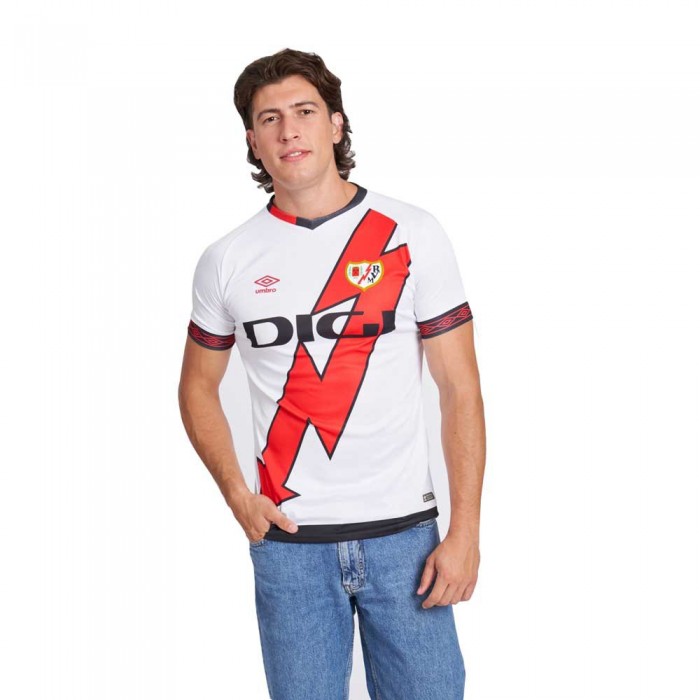 [해외]엄브로 Rayo Vallecano 22/23 Home 반팔 티셔츠 3141262765 White / Red