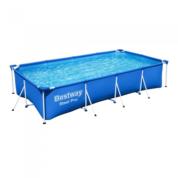 [해외]BESTWAY 정수기가있는 수영장 Rectangular 400x211x81 cm 센티미터 6138957332 Blue