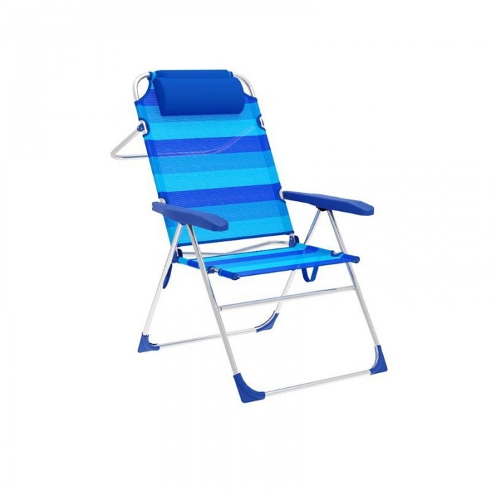[해외]MARBUENO SUMMER 67x66x99 cm 접이식 의자 5단계 6141200756 Blue / Navy