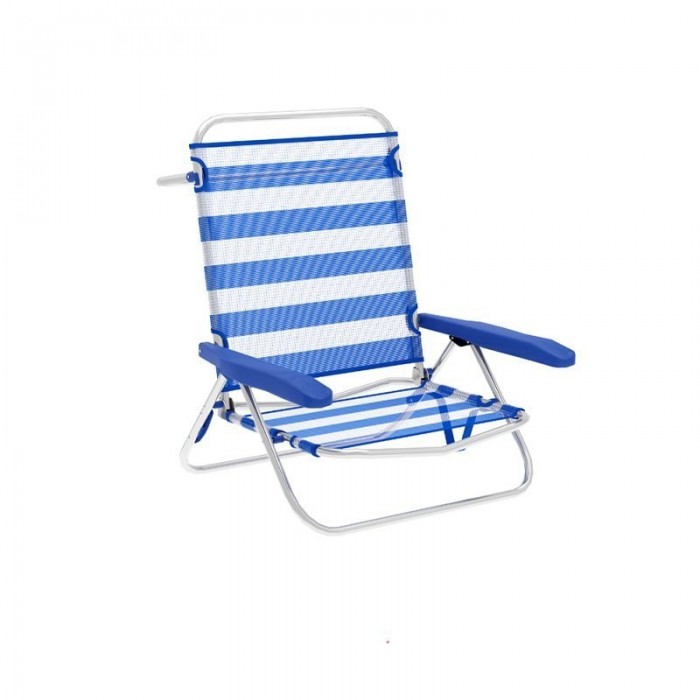 [해외]MARBUENO SUMMER 63x76x78 cm 낮은 접이식 의자 5단계 6141200716 Blue / White