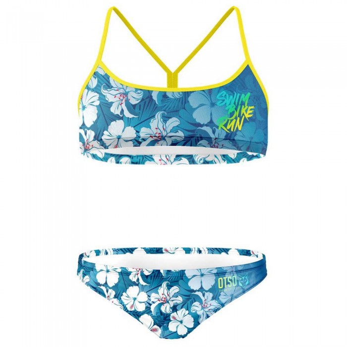 [해외]OTSO Swim Bike Run Flower 비키니 6141203005 Blue / White