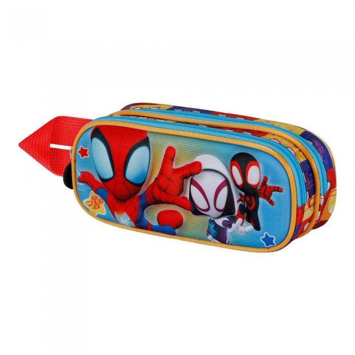 [해외]KARACTERMANIA Marvel Spiderman Three 3D Double 필통 14141084620 Blue