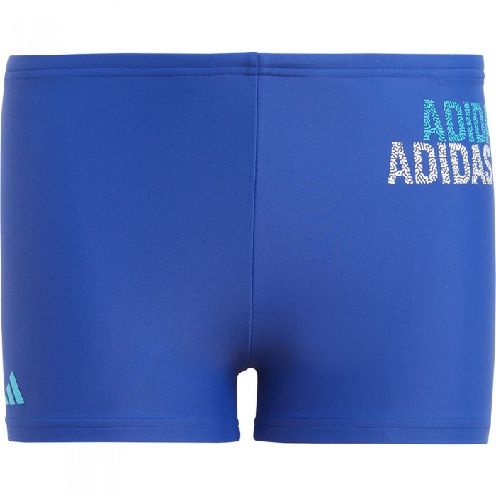 [해외]아디다스 수영 복서 Logo Swim 15139433741 Semi Lucid Blue / Signal Cyan / White