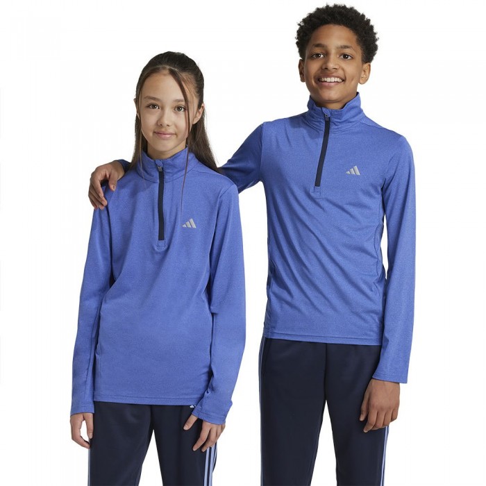 [해외]아디다스 Training Aeroready Half Zip 긴팔 티셔츠 15141047515 Lucid Blue / Blue Spark / Reflective Silver