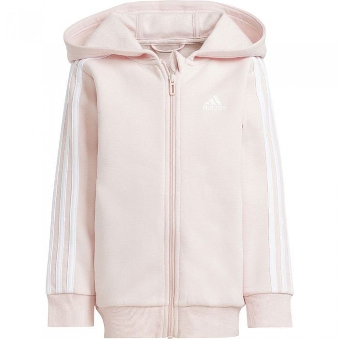 [해외]아디다스 Essentials 3 Stripes 재킷 15141081798 Sandy Pink / White