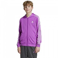 [해외]아디다스 Train Essentials Aeroready 3 Stripes Regular Fit 풀지퍼 스웨트셔츠 15141082488 Purple Burst / White