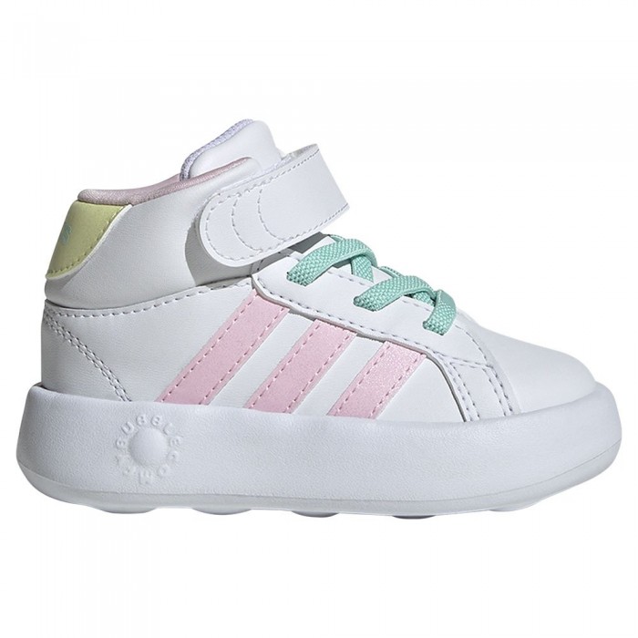 [해외]아디다스 Grand Court Mid 아기 신발 15141097366 Ftwr White / Clear Pink / Ice Yellow