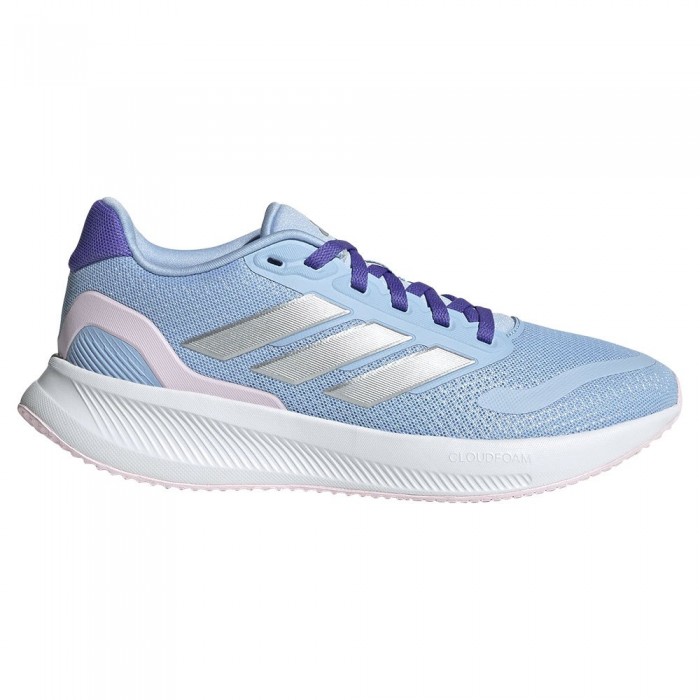 [해외]아디다스 Runfalcon 5 주니어 운동화 15141097465 Glow Blue / Silver Met / Clear Pink