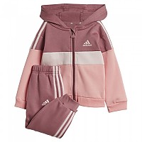 [해외]아디다스 Tiberio 3 Stripes Colorblock 플리스 유아 운동복 15141129480 Preloved Crimson / Semi Pink Spark / Sandy Pink