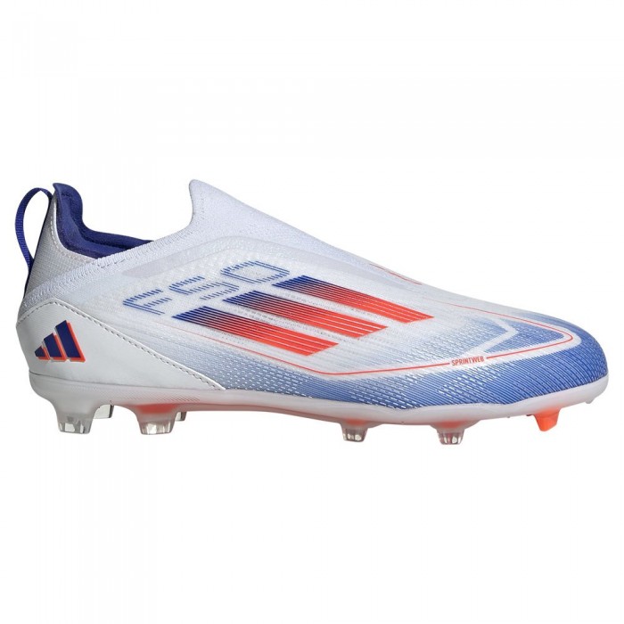 [해외]아디다스 F50 Pro Laceless FG 어린이 축구화 15141105214 Ftwr White / Solar Red / Lucid Blue