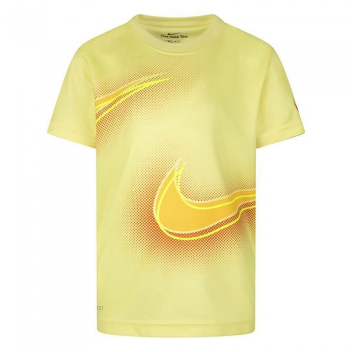 [해외]나이키 KIDS Stacked Up Swoosh Dri-Fit 반팔 티셔츠 15140365608 Soft Yellow