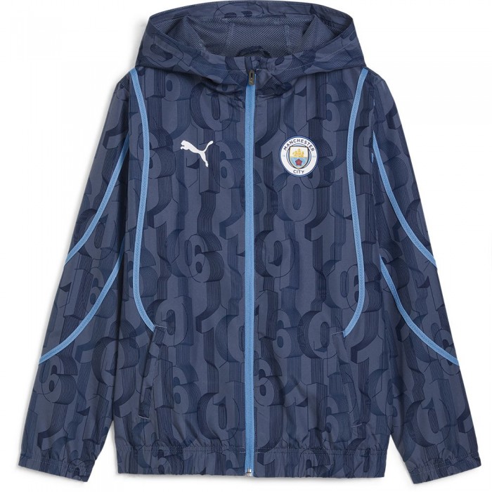 [해외]푸마 Manchester City FC Prematch Junior 후드티 15140940186 Inky Blue / Team Light Blue