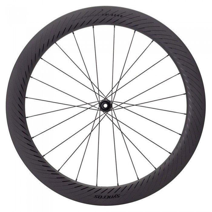 [해외]싱크로스 Capital 1.0S Aero 700C CL Disc Tubeless 도로 자전거 앞바퀴 1140829858 Black Matt