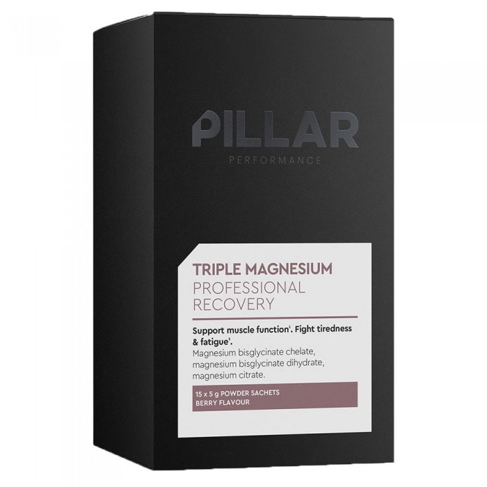 [해외]PILLAR PERFORMANCE Triple Magnesium Travel Pack 전문 회복 15개 싱글도즈 사셰 베리 6141306187