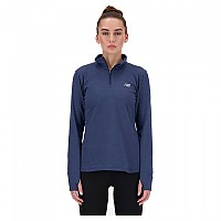 [해외]뉴발란스 Sport Essentials Space Dye 하프 지퍼 긴팔 티셔츠 6141043319 Nb Navy Heather